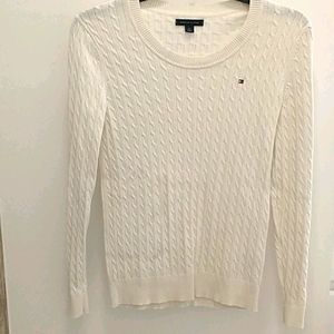 100% cotton cable knit sweater